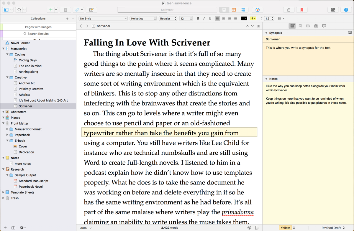 Scrivener Para Mac Vs Scrivener Para Windows